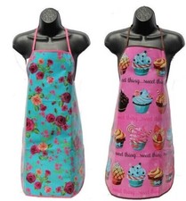 Adult Waterproof Plastic Apron 2 Classic Designs Bright Colour 2nd Class Post