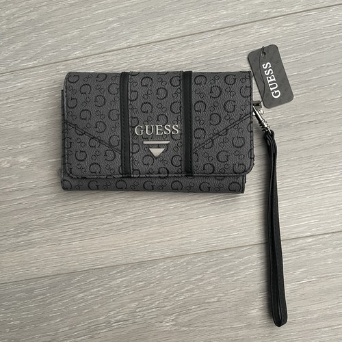Guess coal grey wristlet - guess,