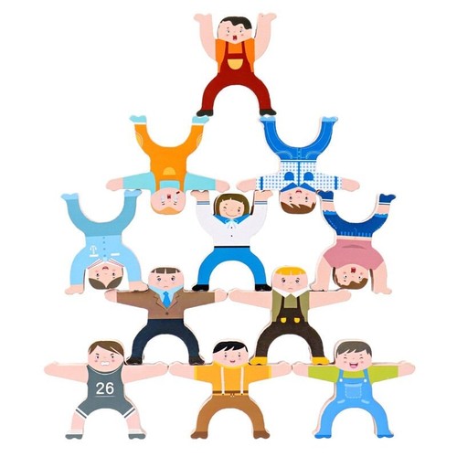 Pcs wooden kids - 16, stacking