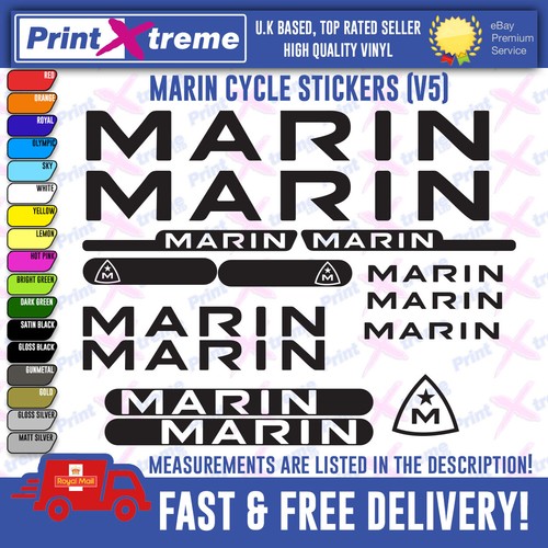 Marin bikes stickers decals - marin,