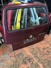 Volkswagen Transporter T4 Glazed Tailgate Up And Over Rear Door Red VW