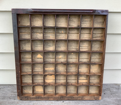 Antique wooden printers drawer - antique,