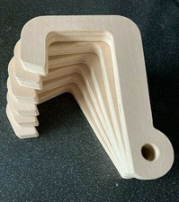 6 x 18mm Marine Ply Fender Hanging Hook Narrowboat / Fender Hook *83mm wide*