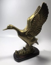Vintage Metal Brass Duck Goose