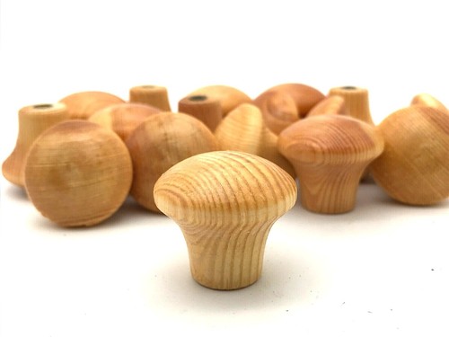 Shaker knobs 30mm pine fluted - shaker,