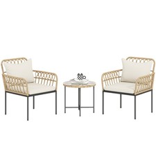 Outsunny 3 Piece Rattan Bistro