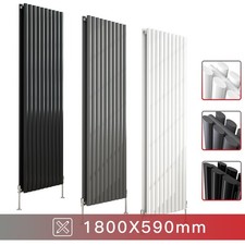 Bathroom Designer Radiator Flat Panel Oval Column Towel Rail Central Heating Rad