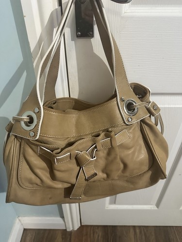 Karen millen leather beige bag - leather,
