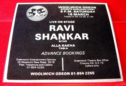 Ravi shankar london - ravi, gig