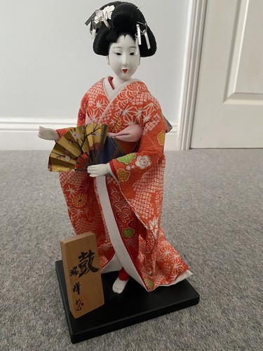 Japanese antique geisha doll - antique,