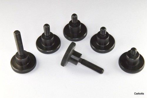 Knurled thumb screws black - thumb,
