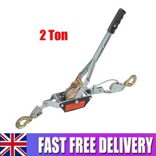 2 Ton Dual Gear Power Puller Heavy Duty 2 Hook Cable Puller Hand Winch