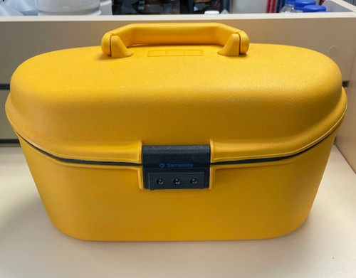 Vintage samsonite yellow hard - vintage,