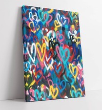 BANKSY LOVE WALL HEARTS