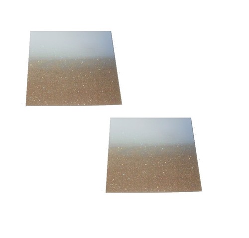 Square gold glitter mirror - glitter,