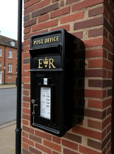 Cast iron post office red - cast,
