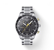 Tissot Men's PRS 516 Chrono Black Dial Stainless Steel Watch T100.417.11.051.00