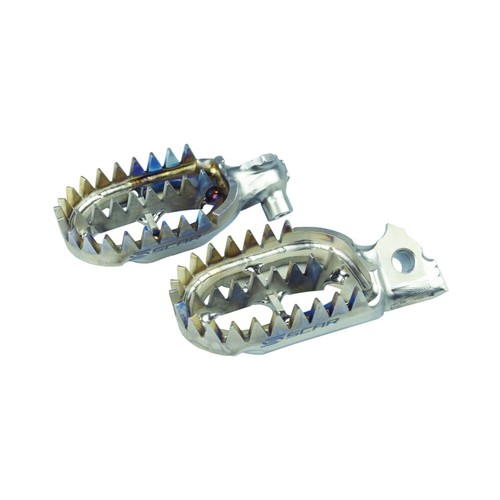 Scar pair titanium footboards - pair,