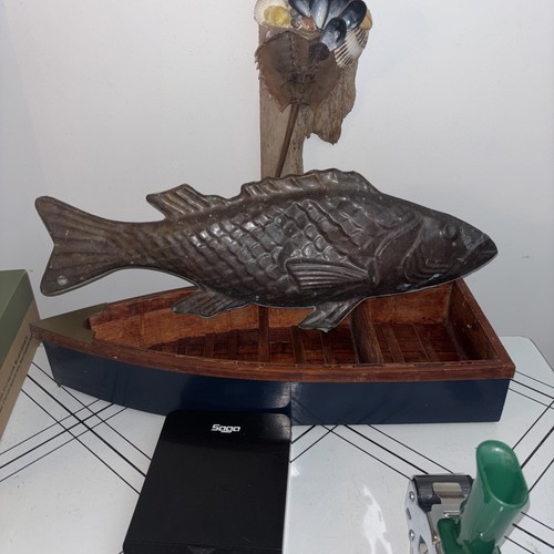 Large vintage copper - 26", fish