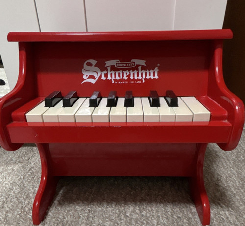 Schoenhut red toy piano - red, music