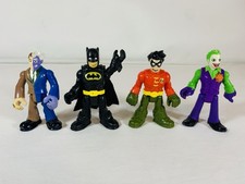 DC Super Friends Imaginext Bundle x4 Batman, Robin, Two-Face & Joker Figures