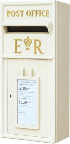 Post box ivory - er, with