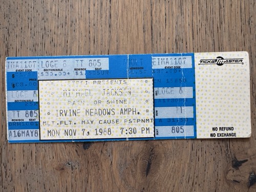 Vintage full concert ticket - vintage,