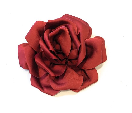 Large rose fascinator - large, satin
