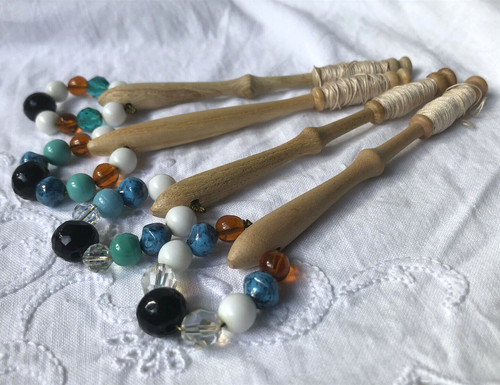 Turned wood lace making - 4,