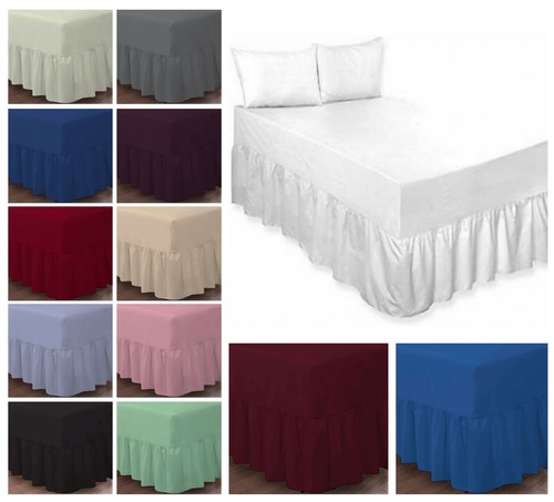Plain dyed fitted valance - fitted,