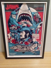Jaws,Quint Pop Art,framed A4