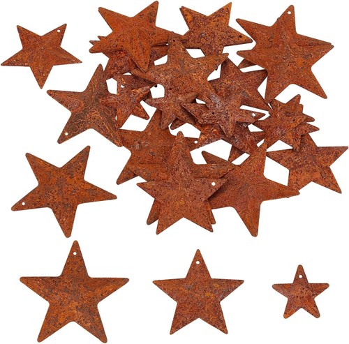 Metal barn stars 3 sizes - in,