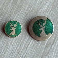 Pair of Vintage Deer Stag Head
