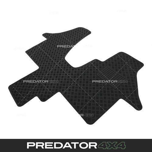Black heavy duty floor mat - black,