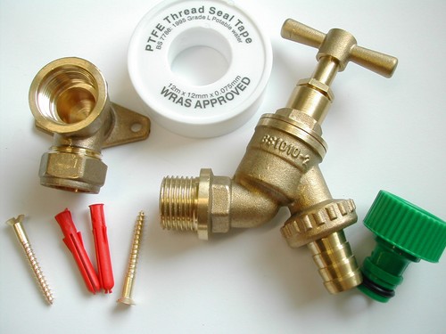 Outdoor outside tap kit with - tap,