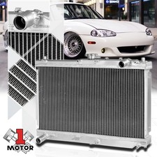 Aluminum 2 Row Core Performance Cooling Radiator for 98-05 Mazda Miata MX5 MT