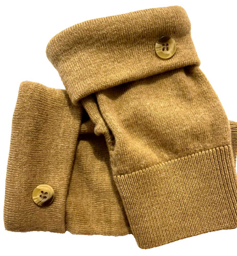 Fingerless gloves camel brown - fingerless,