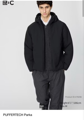 Uniqlo puffertech parka black - puffertech,