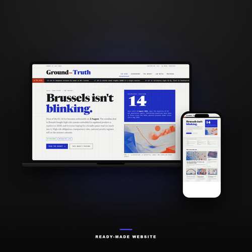 News website for sale - website,