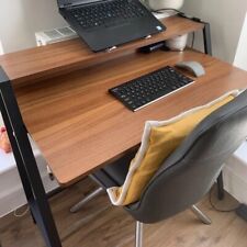 Vintage Writing Desk Pc Laptop Study Office Table Industrial Small Furniture