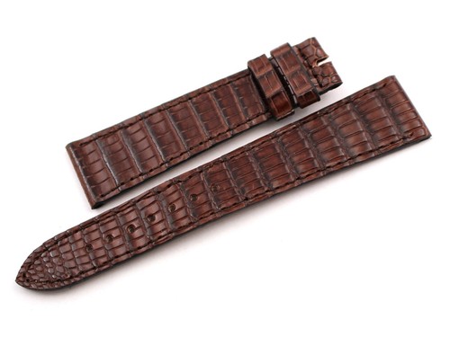 Dark brown lizard leather - dark,