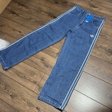Adidas Waist 32 denim Blue Jeans - new with tags - unisex - Same Day Ship