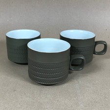 Set of 3 Vintage Denby Chevron