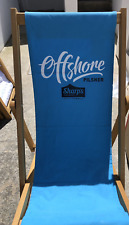 Branded Offshore Deckchair. Hardwood Frame With Canvas Sling.