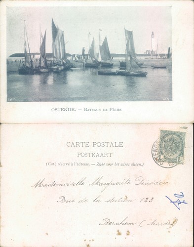 Fishing boats ostend 1899 - fishing, in
