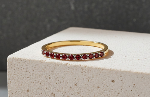 18ct gold ruby eternity - 18ct,