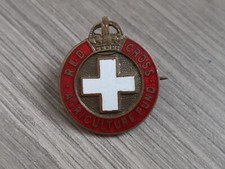 WW2 Red Cross Agriculture Fund Enamel Badge