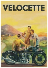 VELOCETTE Poster 1930's 1936