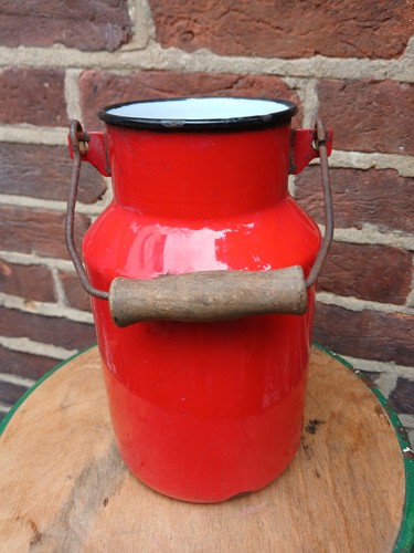 Vintage red enamel - vintage,