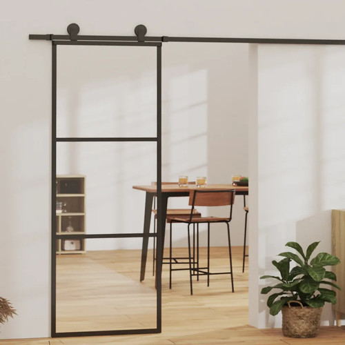 Walplus black sliding door - walplus,